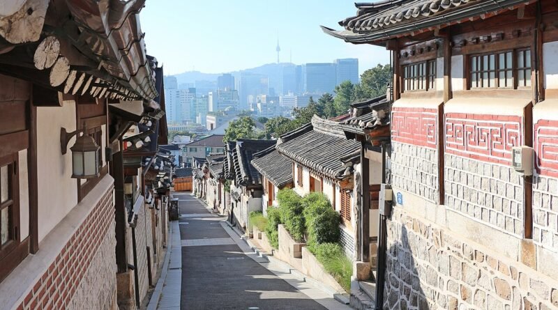 Bukchon Hanok Village in Seoul, a popular K-Drama filming location with traditional hanok houses
