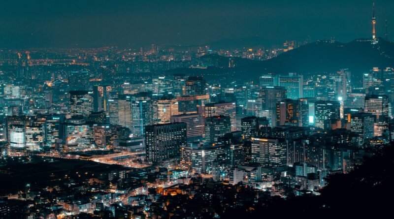 K-Pop Demon Hunters Seoul locations - Namsan tower city skyline