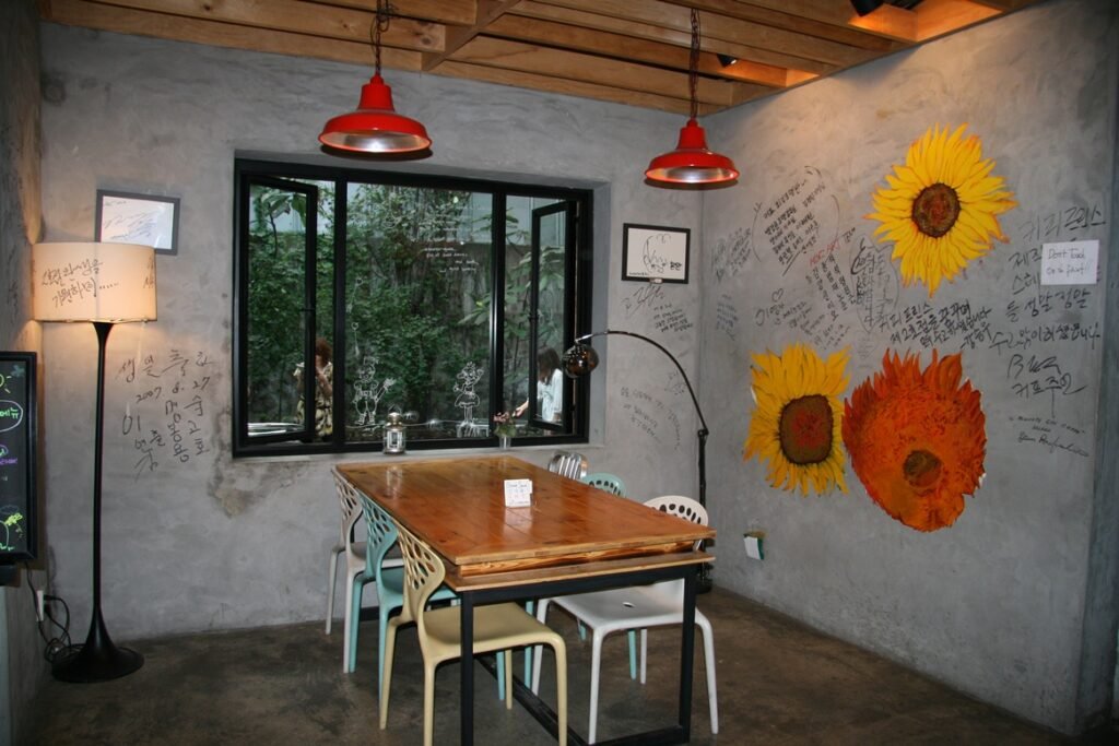 Inside the Coffee Prince café in Seoul, a Korean café made famous by the drama
