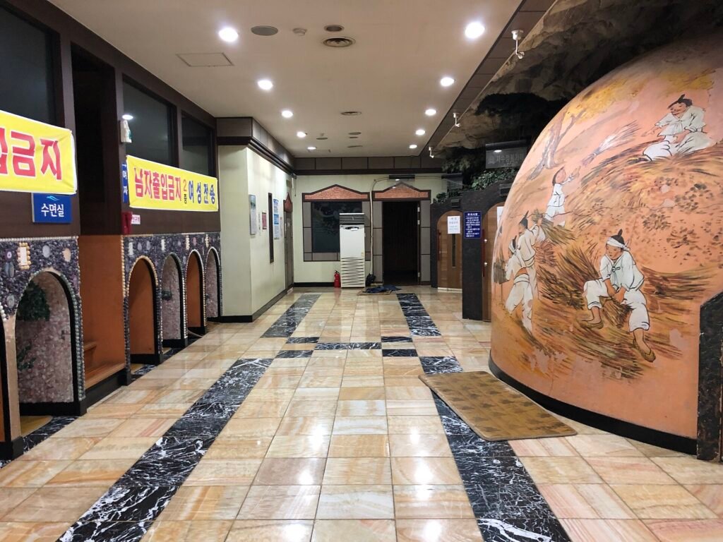 Kiln sauna rooms inside a Korean jjimjilbang