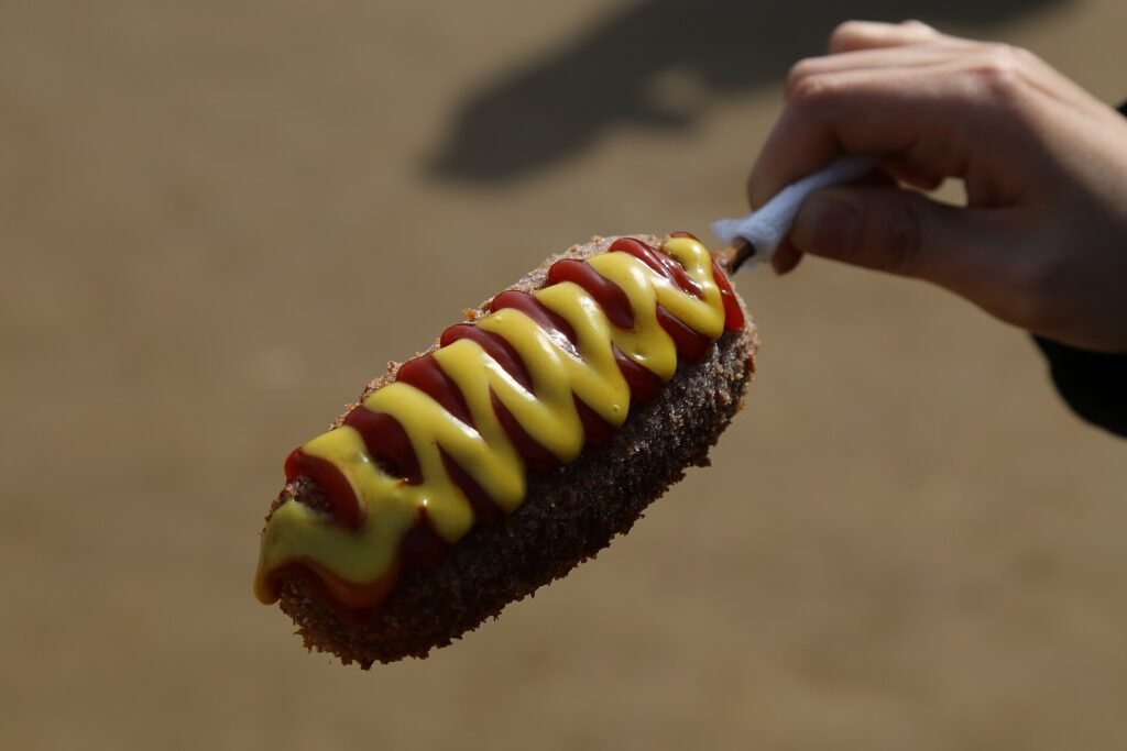 Korean-style corn dog