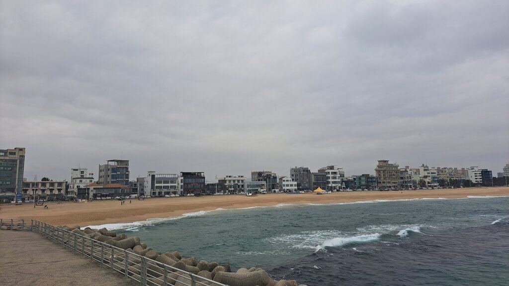 Beach in Gangneung on Korea's east coast