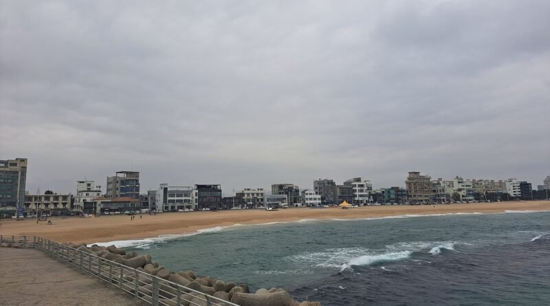 Beach in Gangneung on Korea's east coast