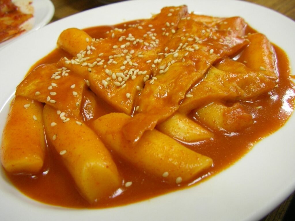 Tteokbokki spicy rice cakes