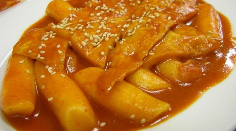 Tteokbokki spicy rice cakes